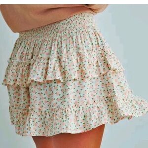 Aerie Floral Mini Skirt
